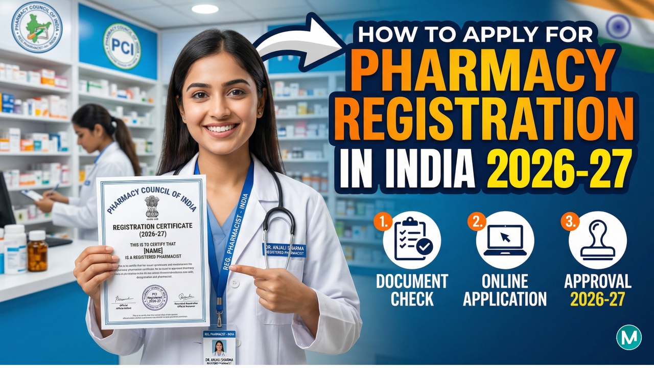 Pharmacy Registration in India 2026-27